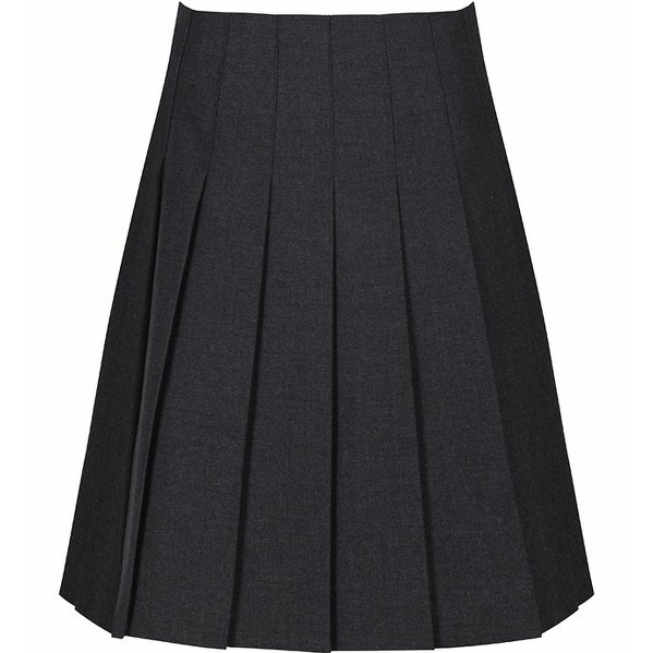 Trutex Stitch Down Charcoal Pleat Skirt - Sports FX