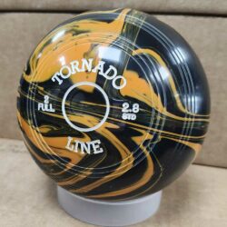 Metrolux Tornado Line Orange & Black Marble Bowls Side